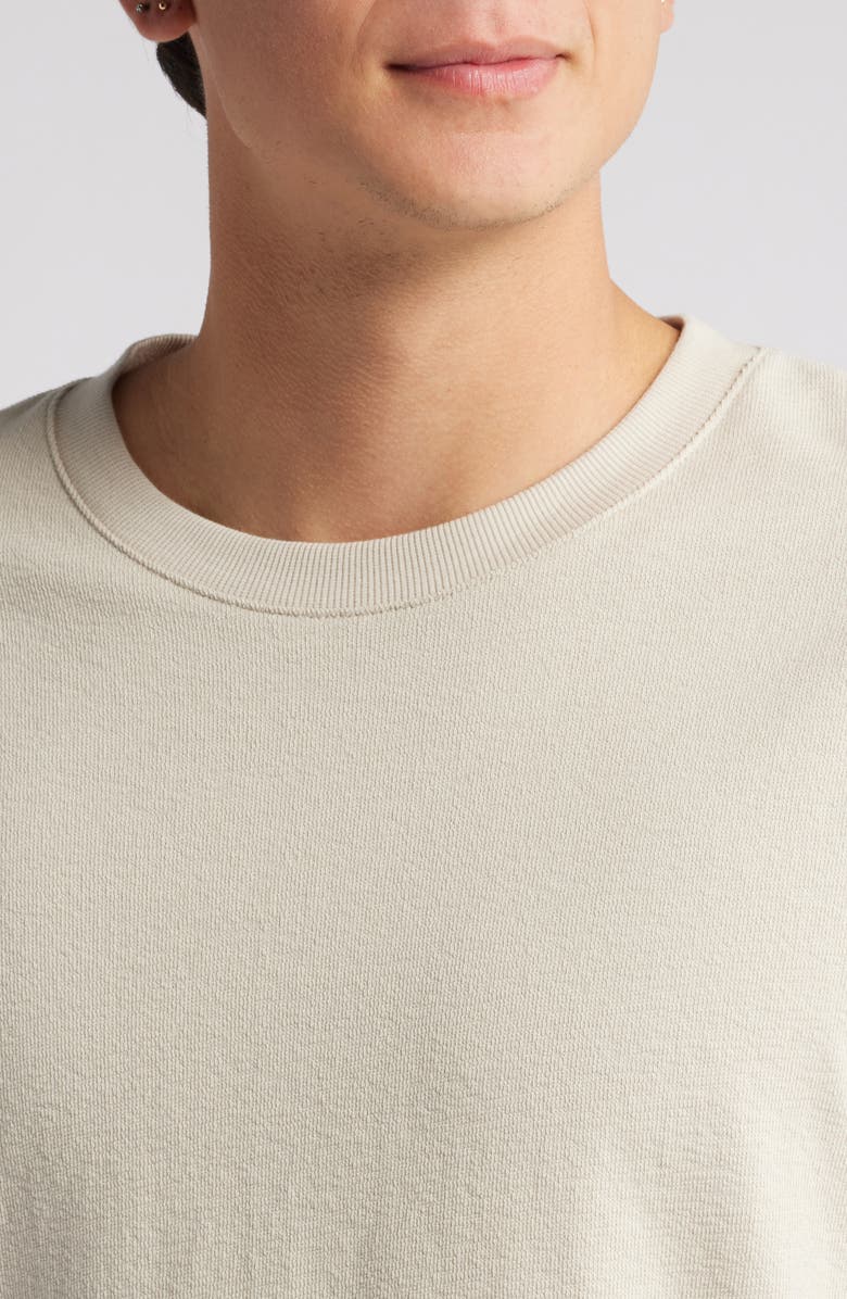 FRAME Boxy Textured T-Shirt, Alternate, color, Off White