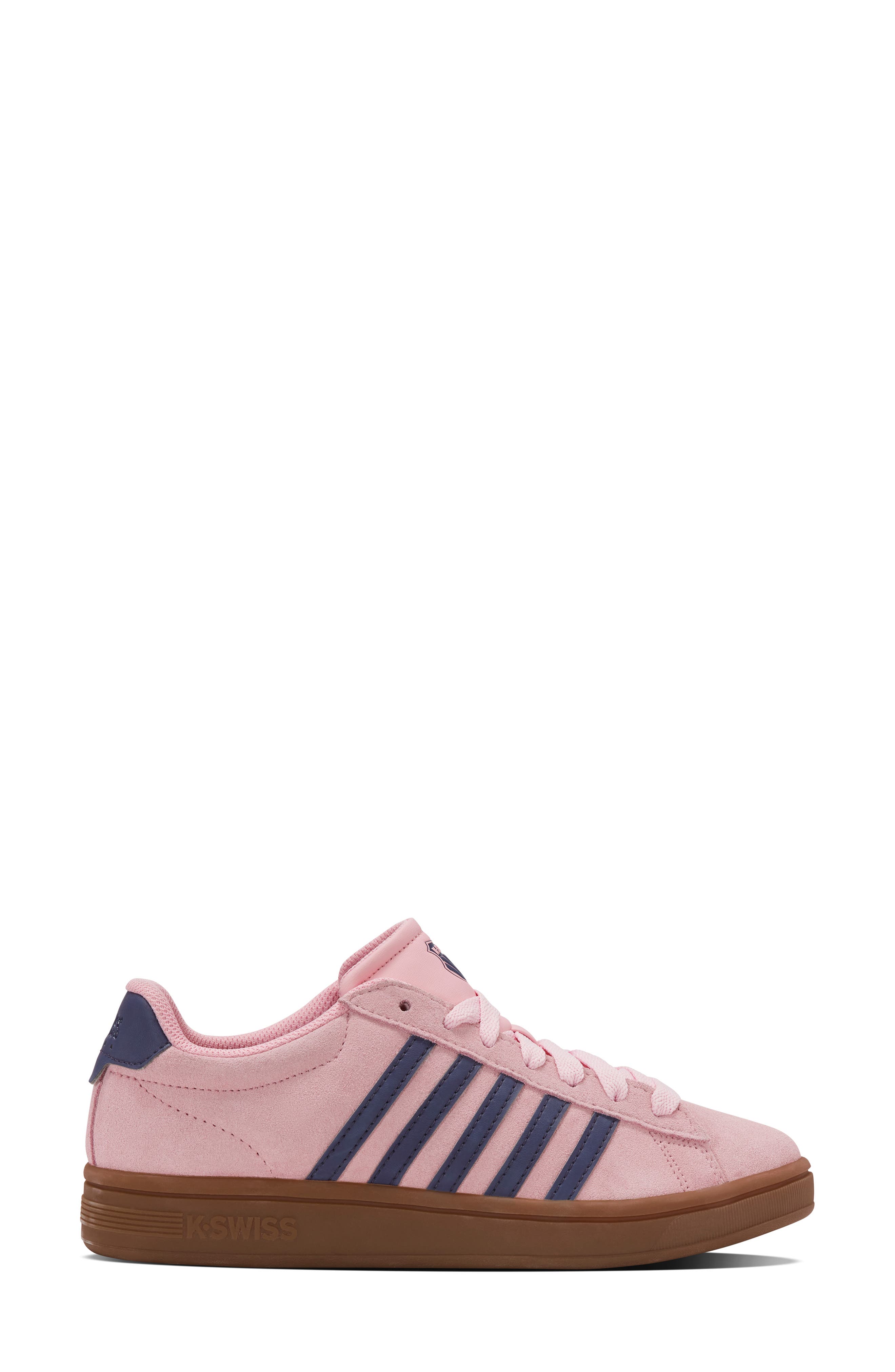 K-Swiss Court Tiebreak II Sneaker, Alternate, color, Orchid Pink/ Blue Ribbon