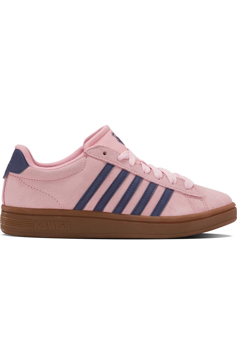 K-Swiss Court Tiebreak II Sneaker, Alternate, color, Orchid Pink/ Blue Ribbon