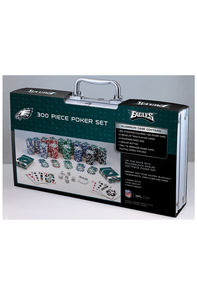 Philadelphia Eagles 300 Piece Poker Set, Alternate, color, Multicolor