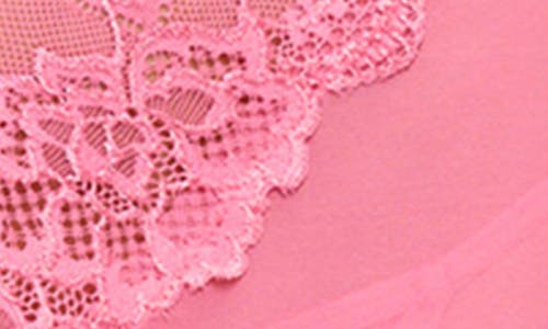 Oh La La Cheri Valentine Soft Cup Lace Babydoll With Bows And G-string Panty In Pink