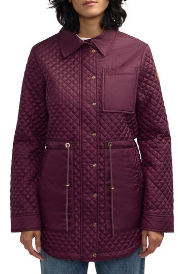 Scotch & Soda Thyrni Water Repellent Shacket In Purple