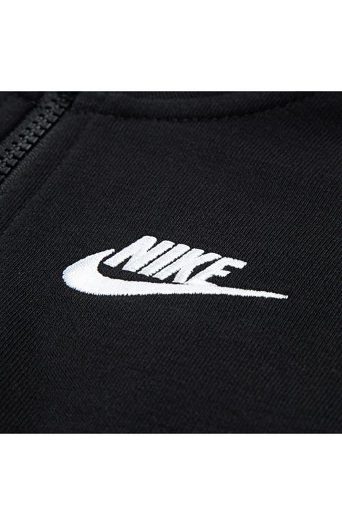Nike Club Essentials Fleece Half Zip Pullover & Sweatpants Set In Black