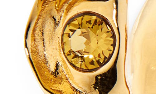 Oscar De La Renta Crystal Nest Hoop Earrings