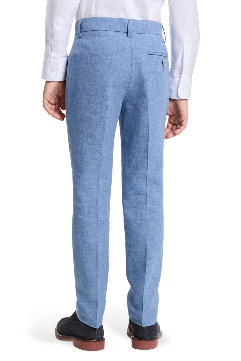 Kids' Linen Blend Dress Pants, Alternate, color, BLUE