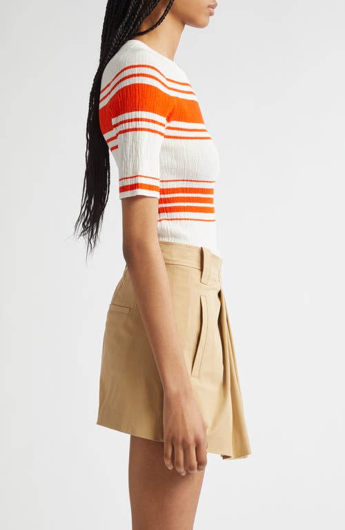 A.l.c . Jack Stripe Cotton Blend Knit Top In Multi