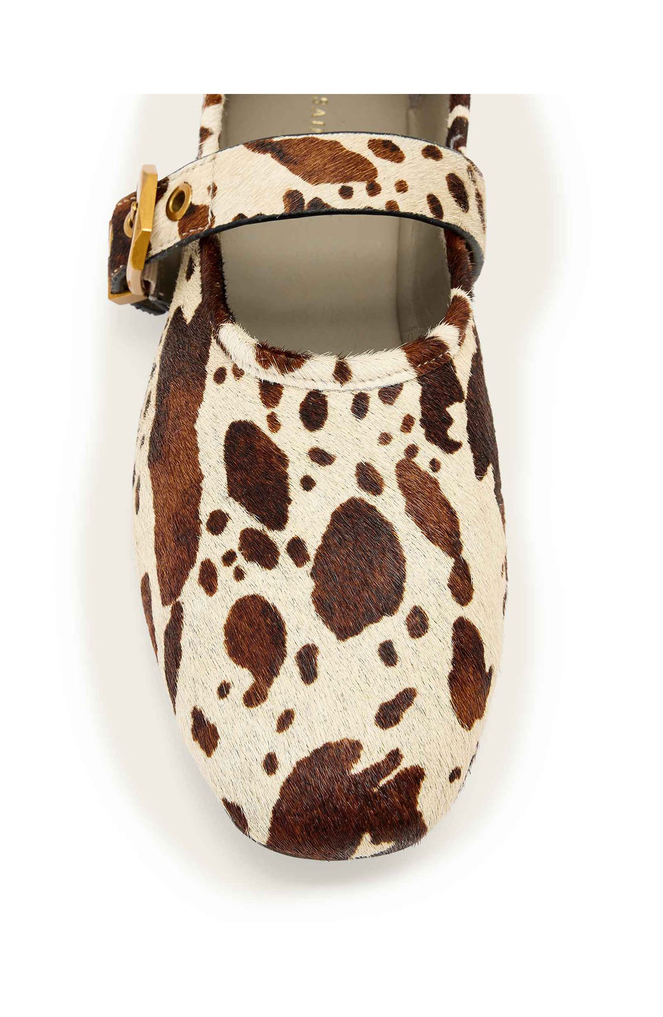 Hollie Mary Jane Flat, Alternate, color, COW PRINT
