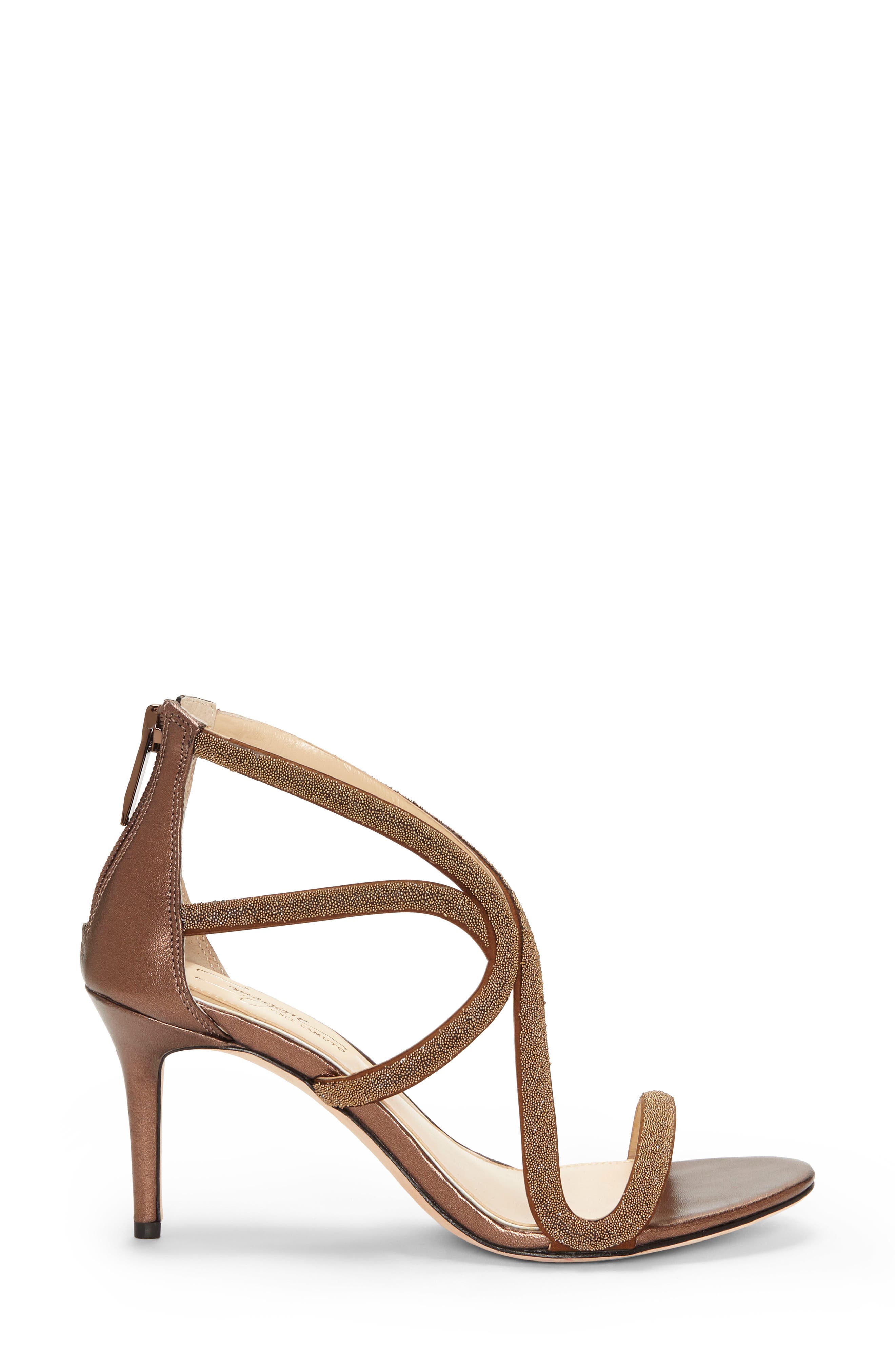 Petara Strappy Sandal, Alternate, color, BRONZE LEATHER