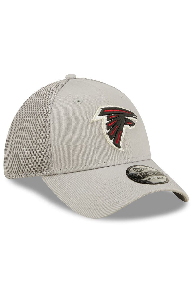 Men's New Era Gray Atlanta Falcons Team Neo 39THIRTY Flex Hat, Alternate, color, Gray