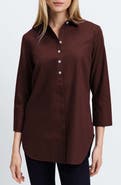 Foxcroft Madison Popover Cotton Oxford Shirt
