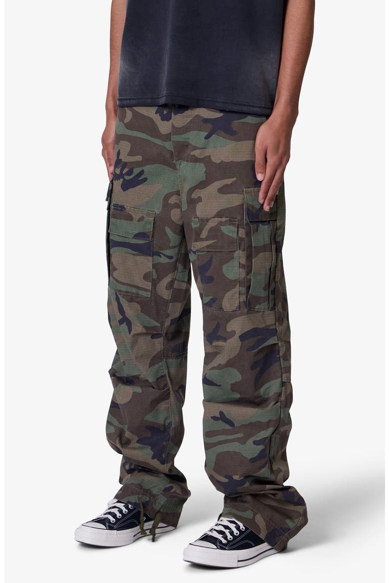 Camo Print Ultra Baggy Ripstop Cargo Pants, Alternate, color, CAMO
