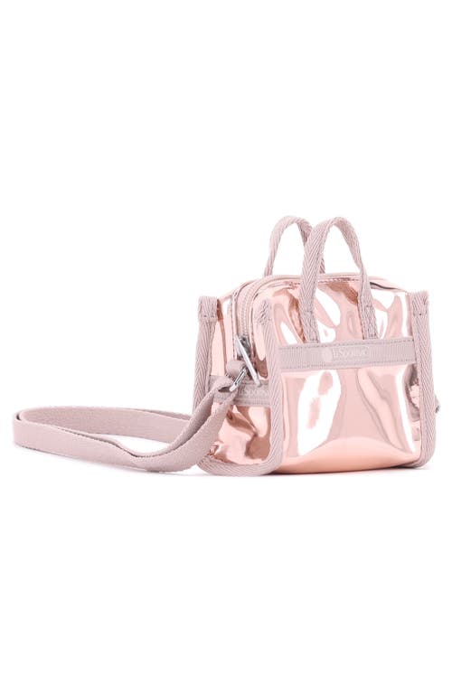 Lesportsac Mirror Micro Top Handle Bag In Pink