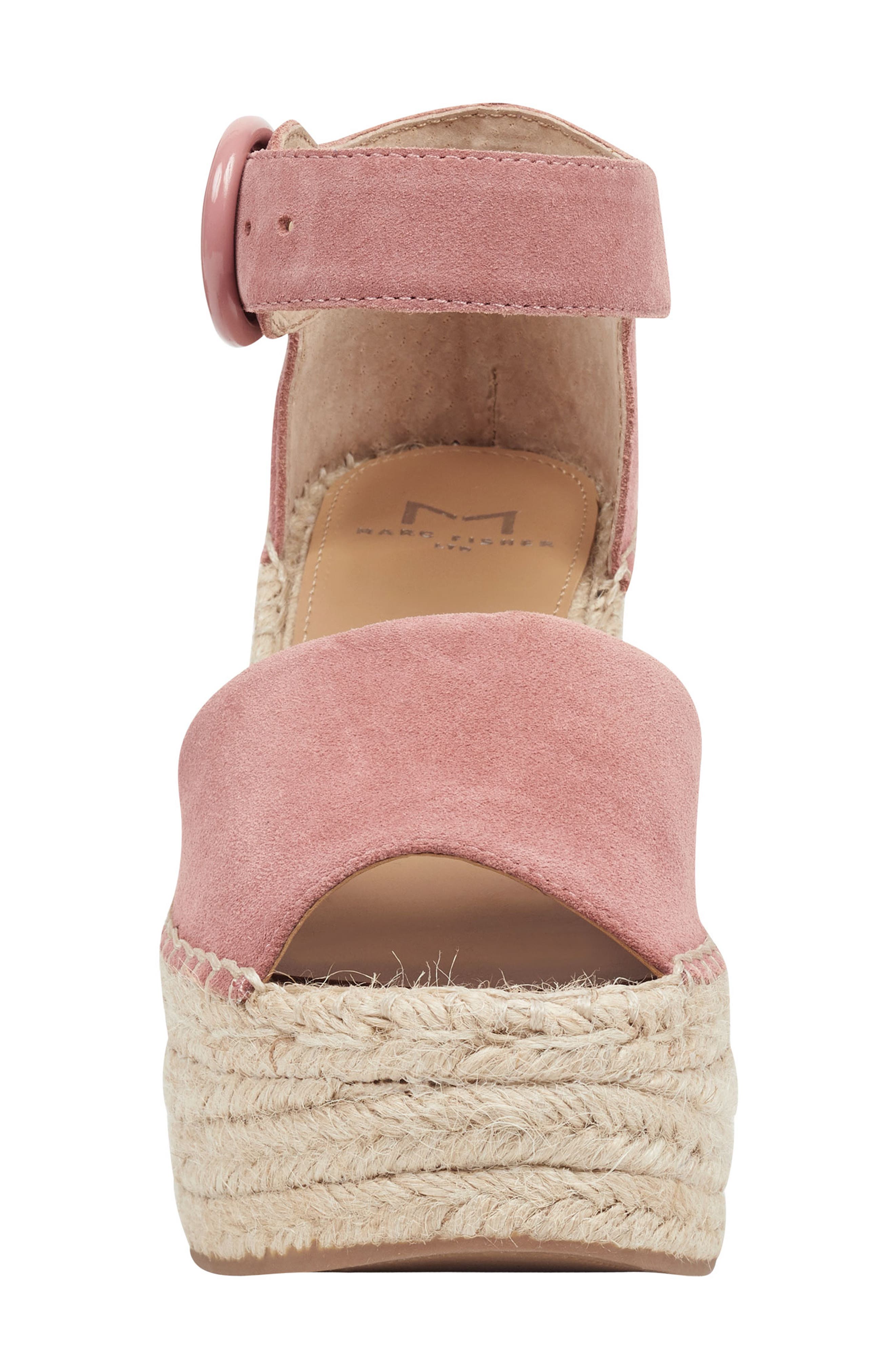 Alida Espadrille Platform Wedge, Alternate, color, ROSE SUEDE