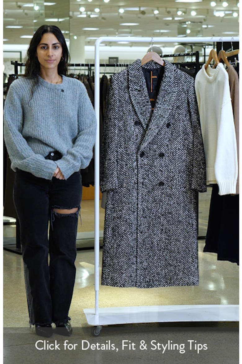 Covalli Longline Herringbone Coat video