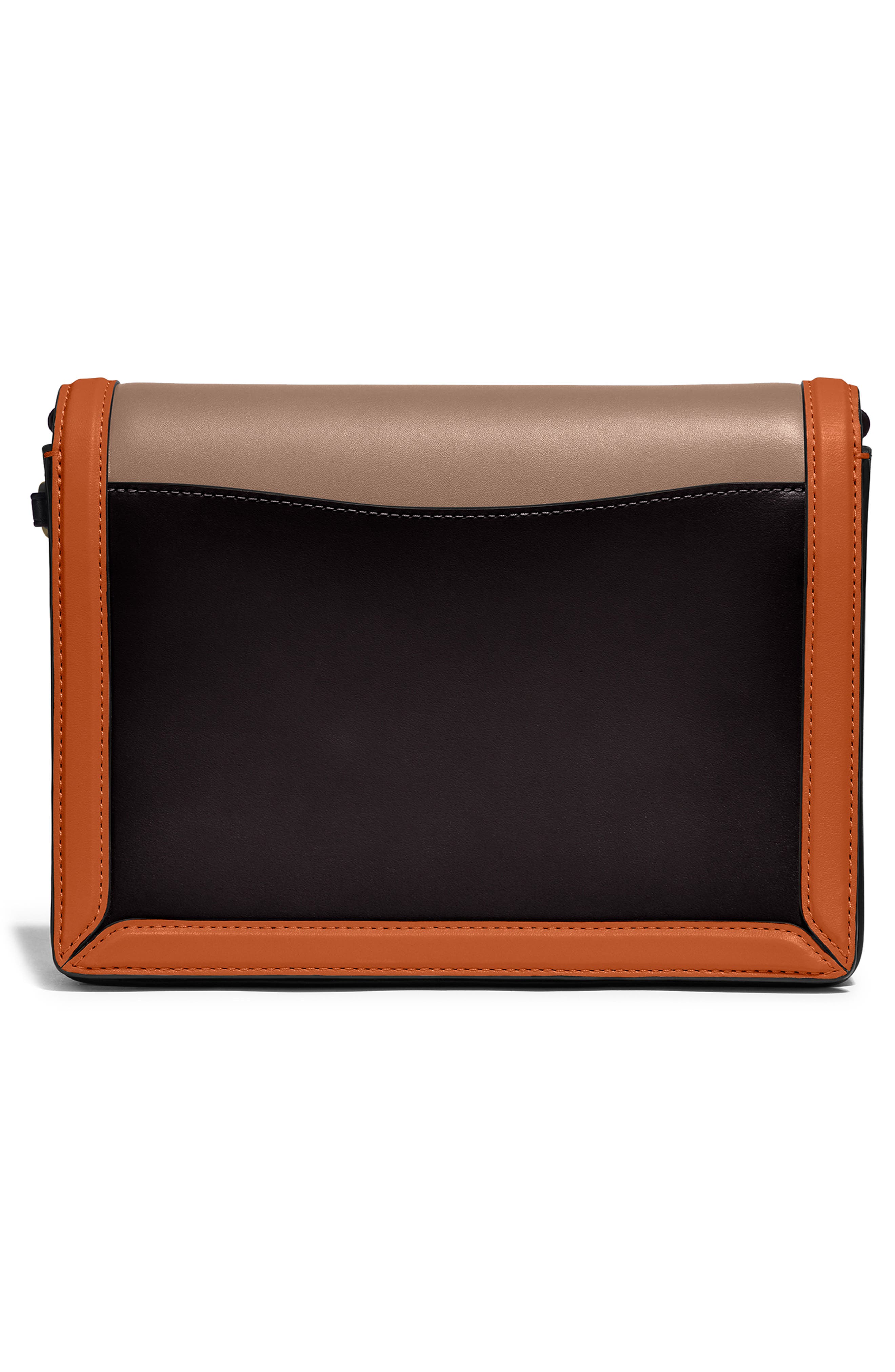 COACH Hutton Colorblock Leather Shoulder Bag, Alternate, color, 