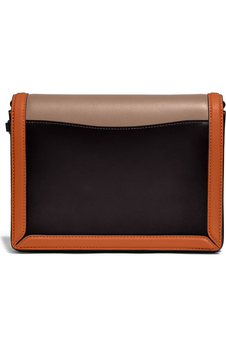 COACH Hutton Colorblock Leather Shoulder Bag, Alternate, color,