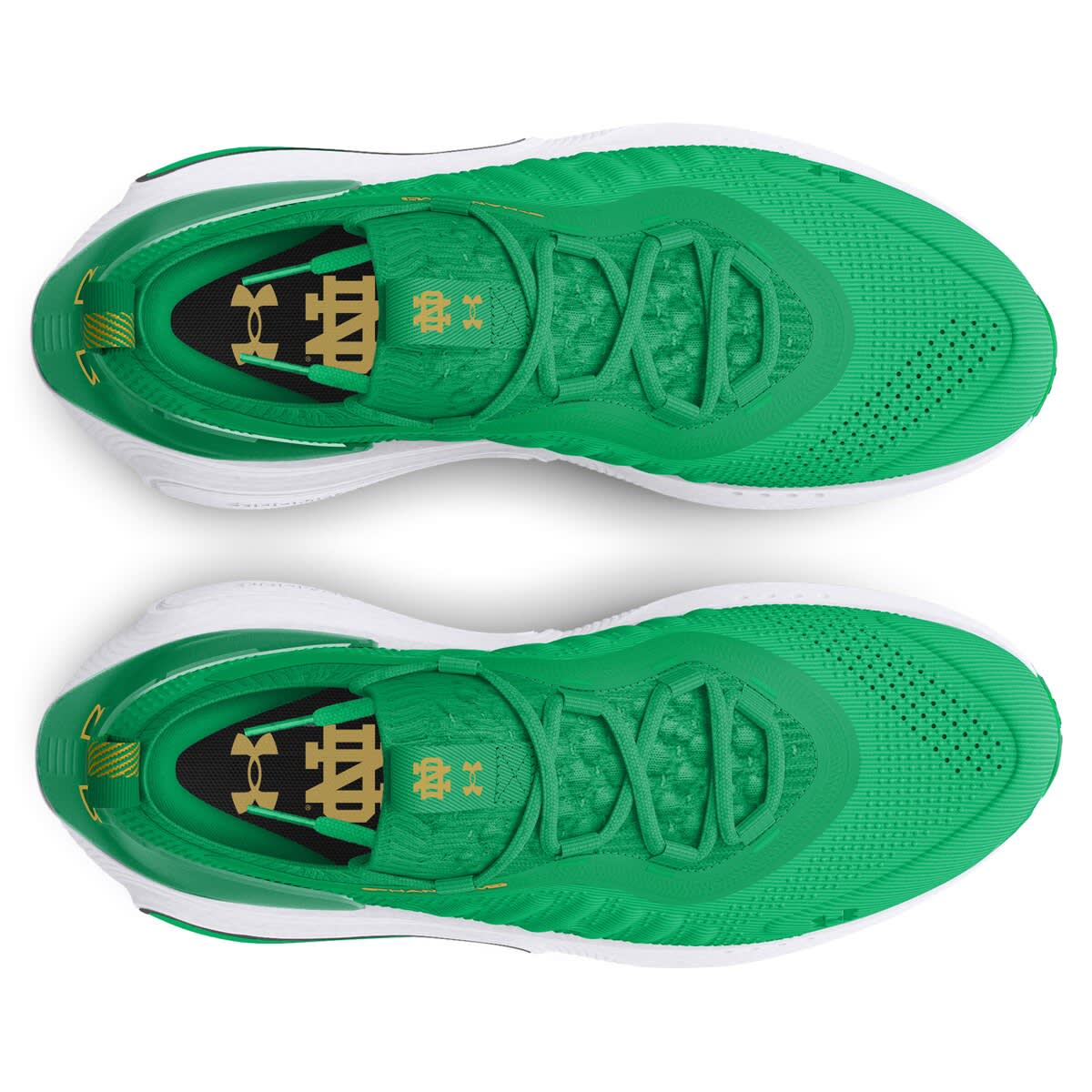 Under Armour Unisex Under Armour Green Notre Dame Fighting Irish Phantom 4 Shoes, Alternate, color, 