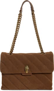 Kurt Geiger London Large Soho Quilted Leather Shoulder Bag