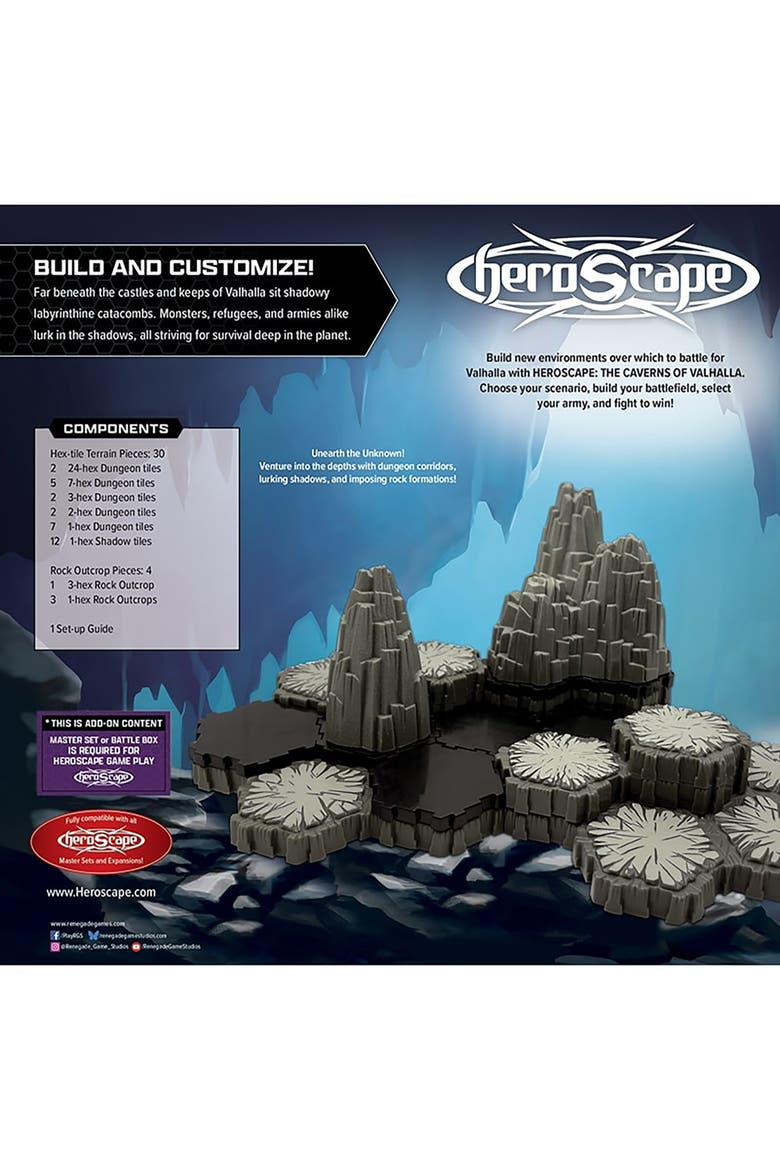 Heroscape, The Caverns of Valhalla Terrain Expansion, Alternate, color, Multicolored