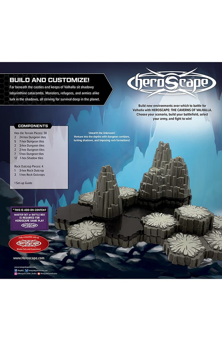 Renegade Game Studios Heroscape, The Caverns of Valhalla Terrain Expansion, Alternate, color, Multicolored