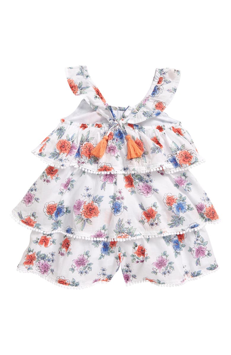 Peek Aren't You Curious Kids' Mare Floral Romper, Alternate, color, 