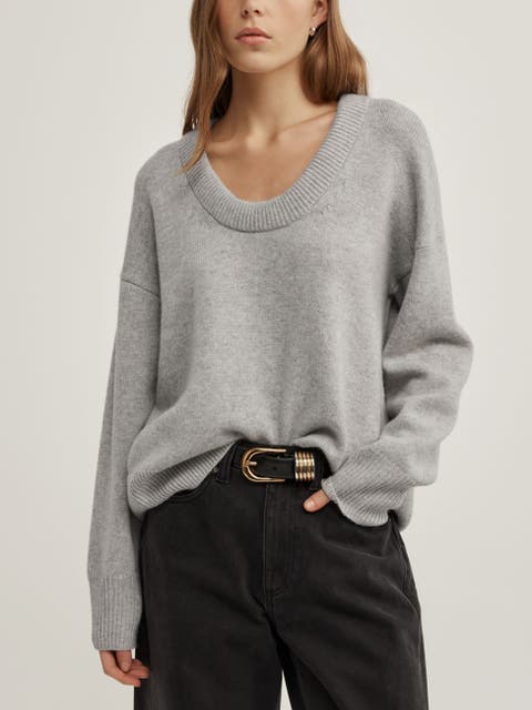 Relaxed Scoop Knit