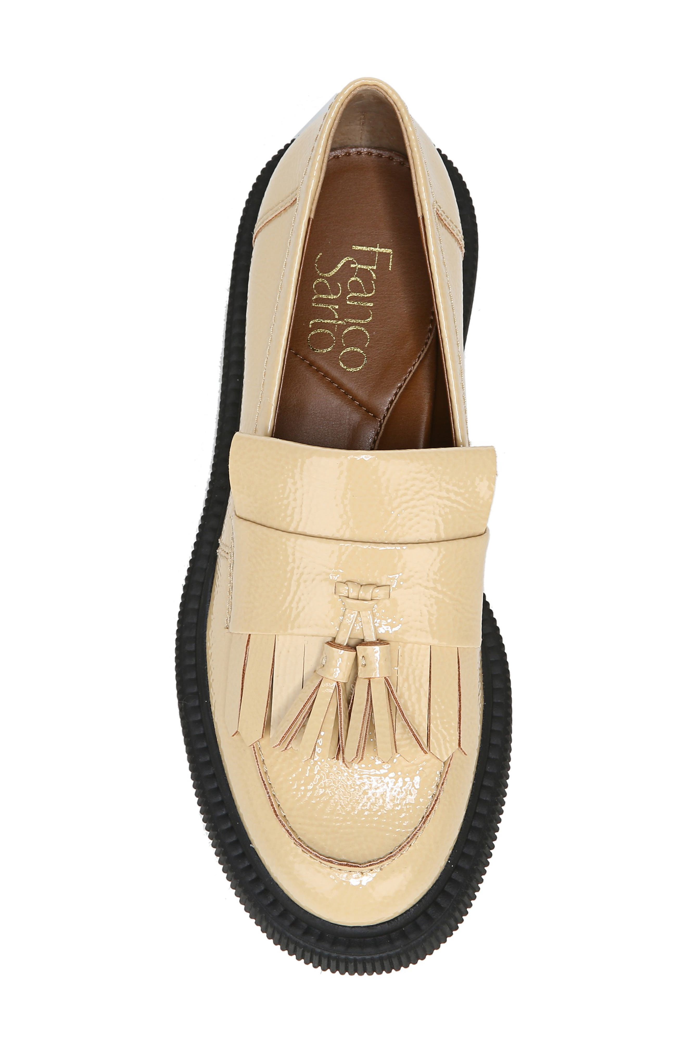 Jack Kiltie Fringe Platform Loafer, Alternate, color, BEIGE