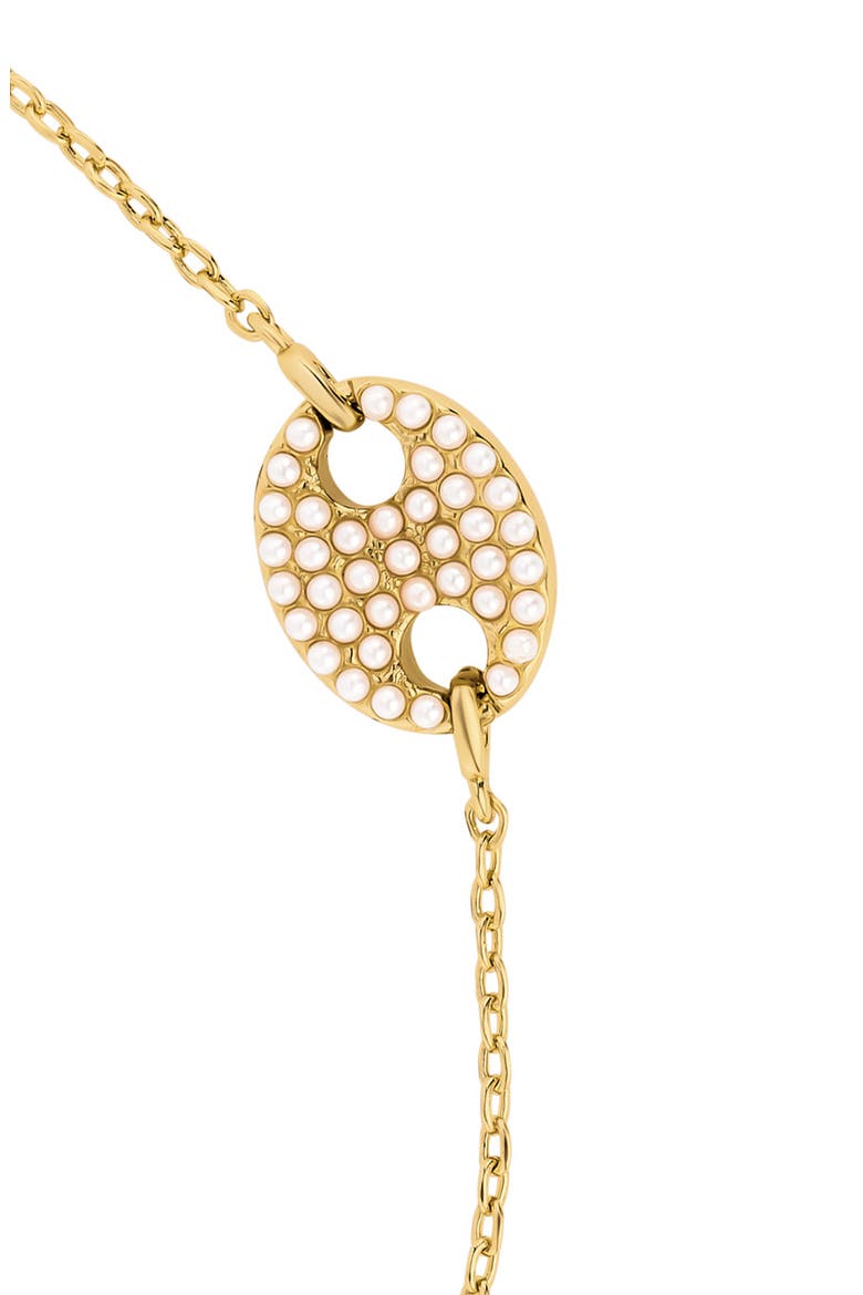 Modern Muse Faux Pearl Bracelet, Alternate, color, GOLD