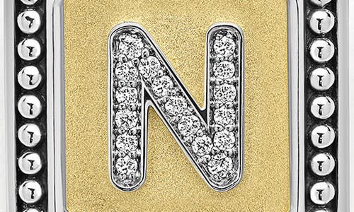 Lagos Signature Caviar Initial Enhancer In Two-tone N