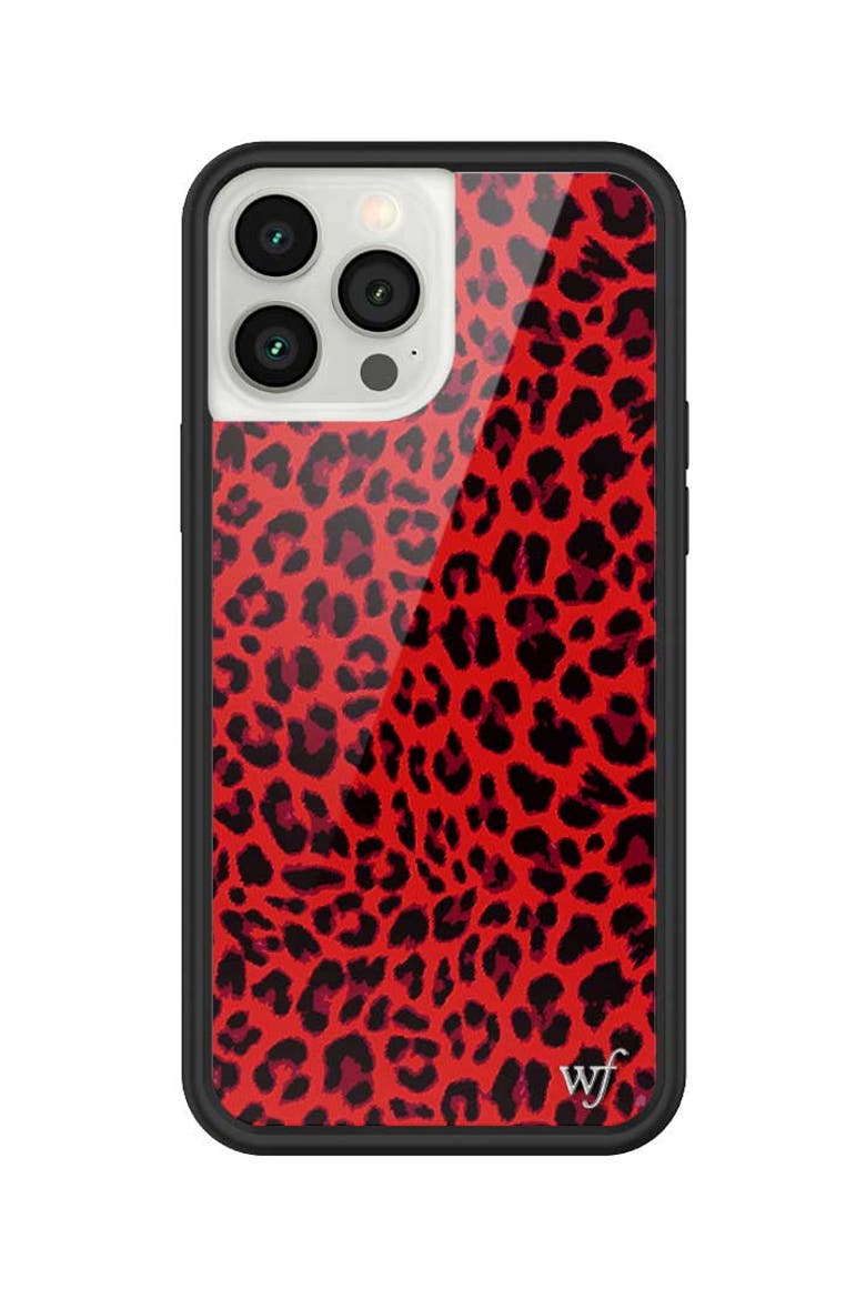 Meow | Red iPhone Case, Alternate, color, Red