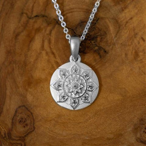 I Am Worthy mandala necklace
