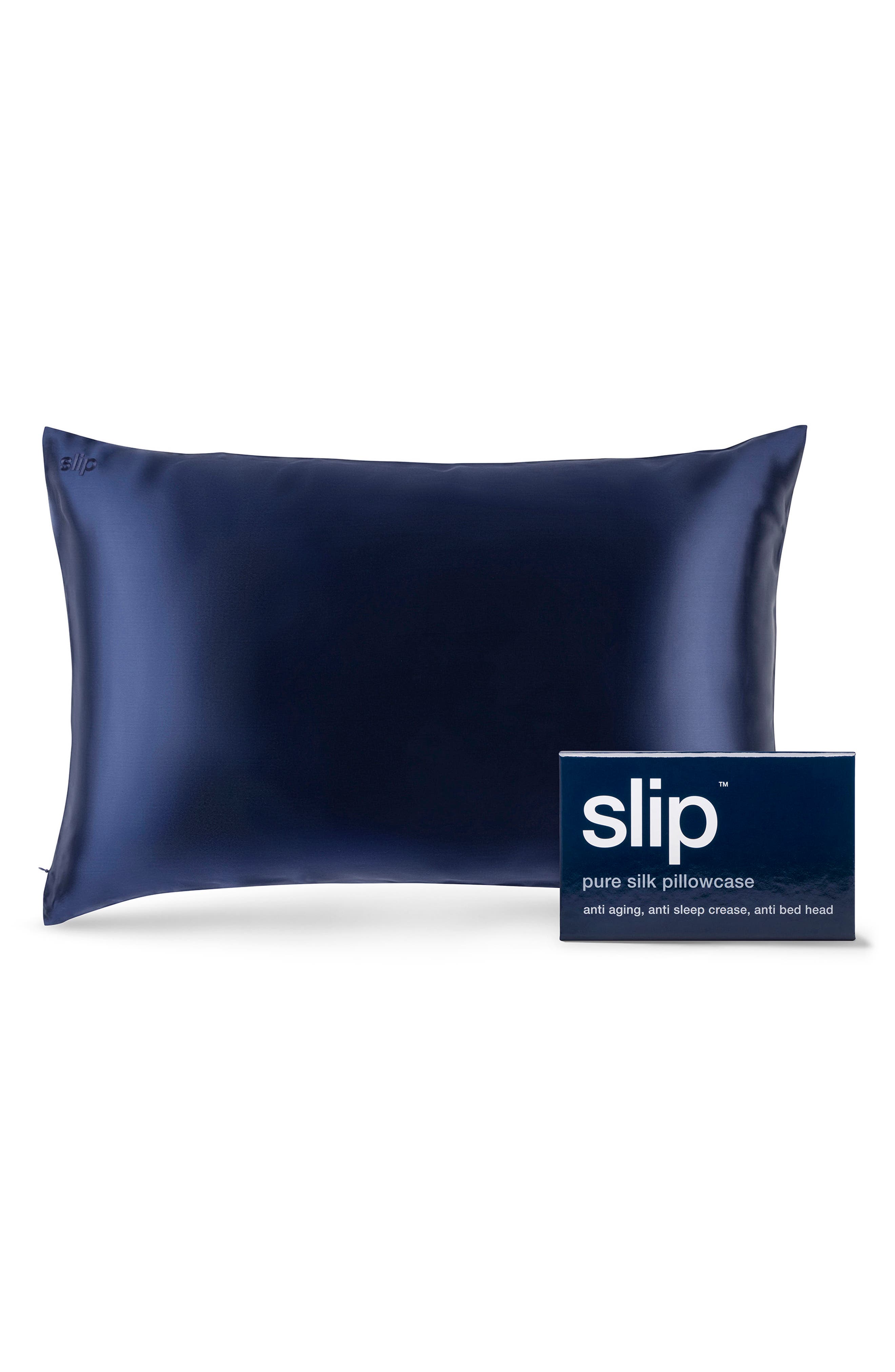 slip Pure Silk Pillowcase - Navy, Queen
