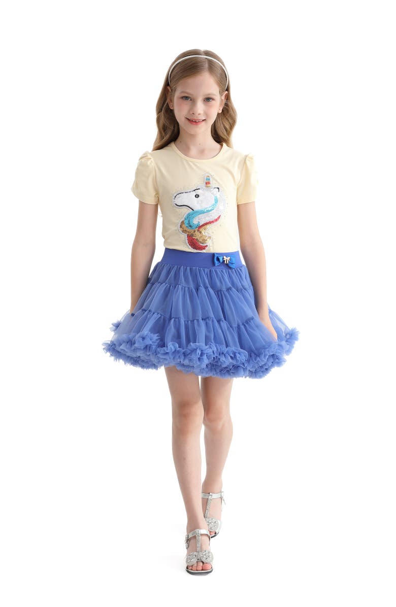 Mimi Tutu Unicorn T-Shirt, Alternate, color, Yellow