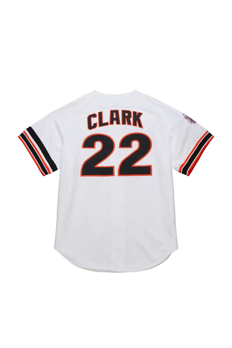 Men's Mitchell & Ness Will Clark White San Francisco Giants Cooperstown Collection 1989 Authentic Jersey, Alternate, color, White