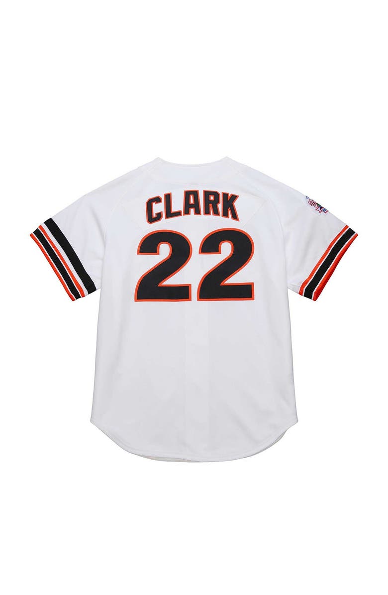 Mitchell & Ness Men's Mitchell & Ness Will Clark White San Francisco Giants Cooperstown Collection 1989 Authentic Jersey, Alternate, color, White