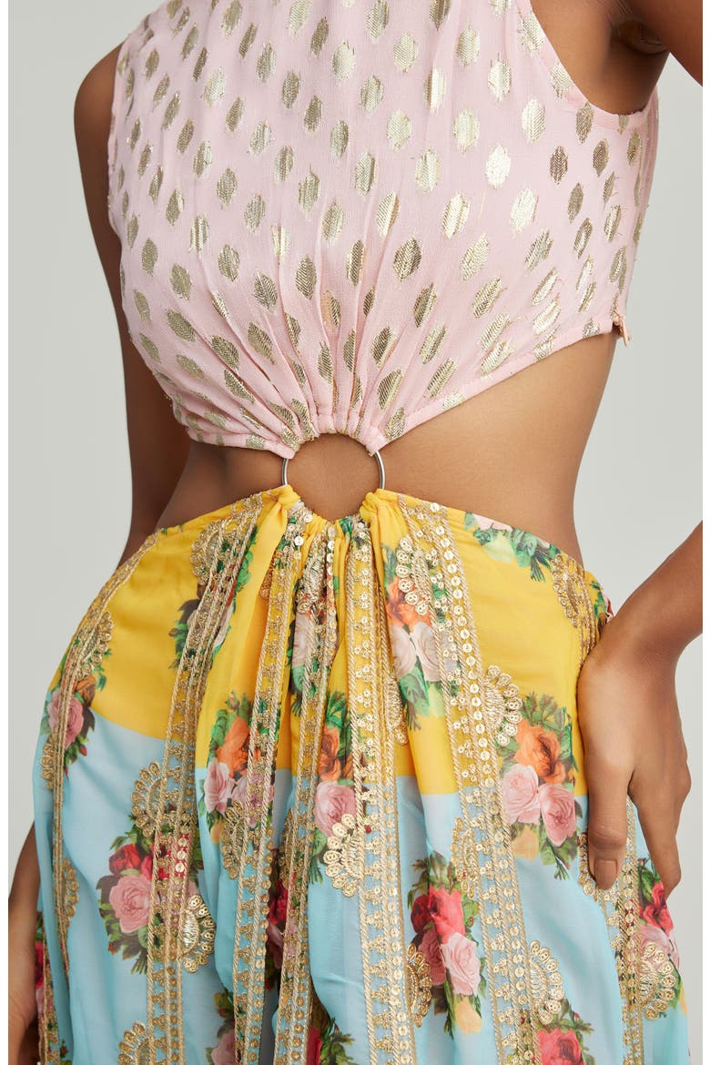 Alisha Cutout Maxi Dress, Alternate, color, PINK
