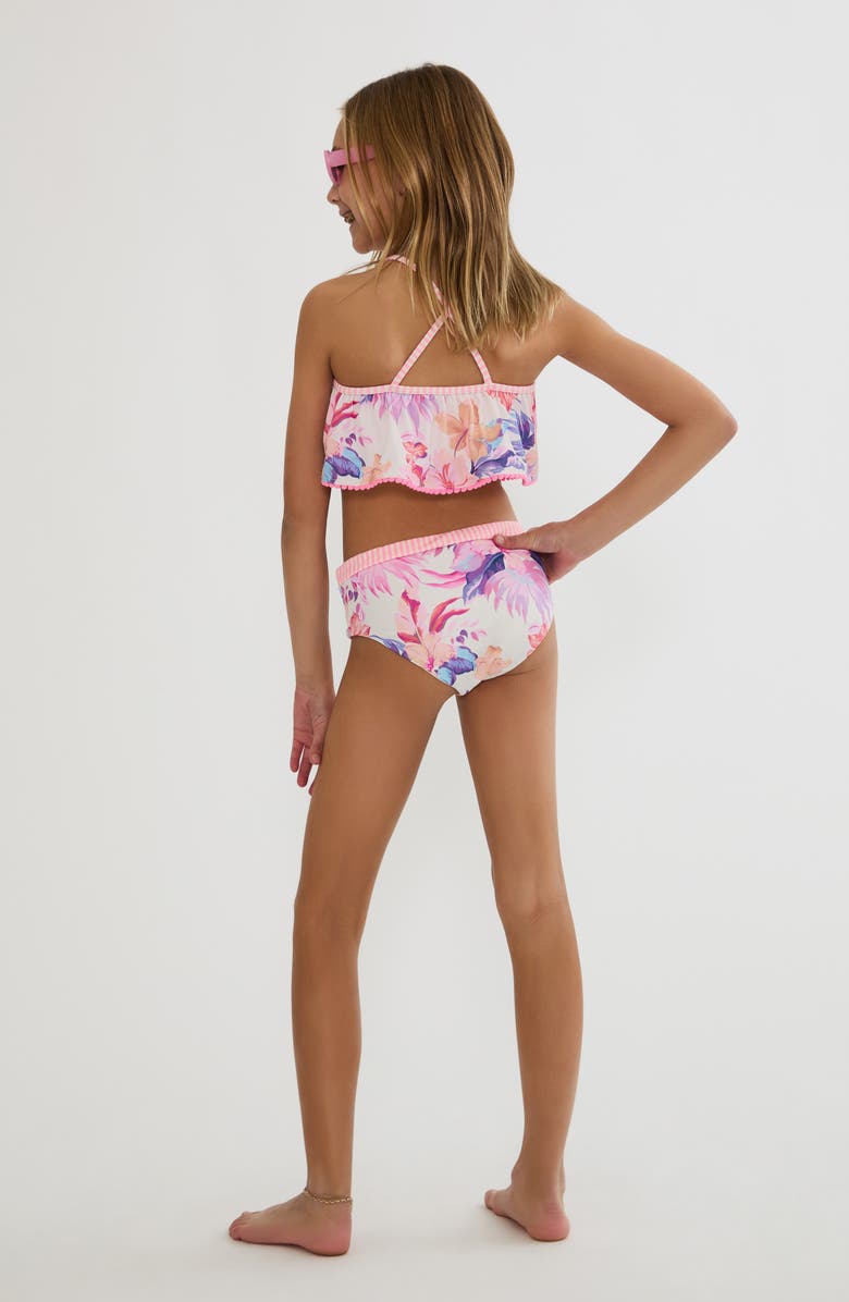 Beach Riot Kids' Little Tanvy & Janie Two-Piece Swimsuit, Alternate, color, Hibiscus Garden