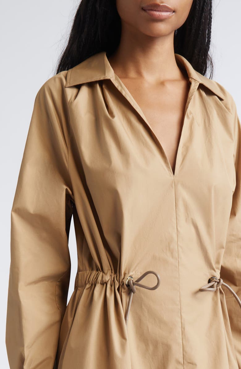 Max Mara Ottelia Long Sleeve Maxi Shirtdress, Alternate, color, Desert