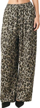 FREEMARKET Leopard Print Wide Leg Pants