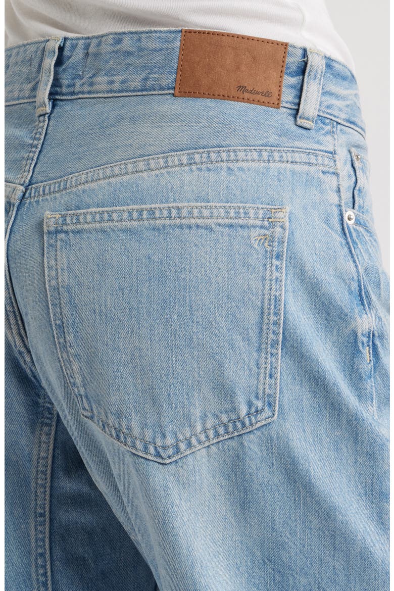 The Petite Darted Barrel Leg Jeans, Alternate, color, EDMONSON WASH