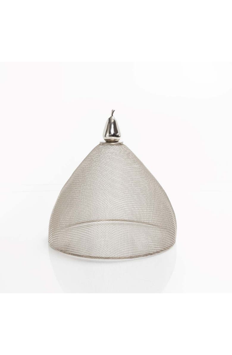 Lunares Silver Nickel Mesh Domes - Set of 2, Alternate, color, Silver Nickel