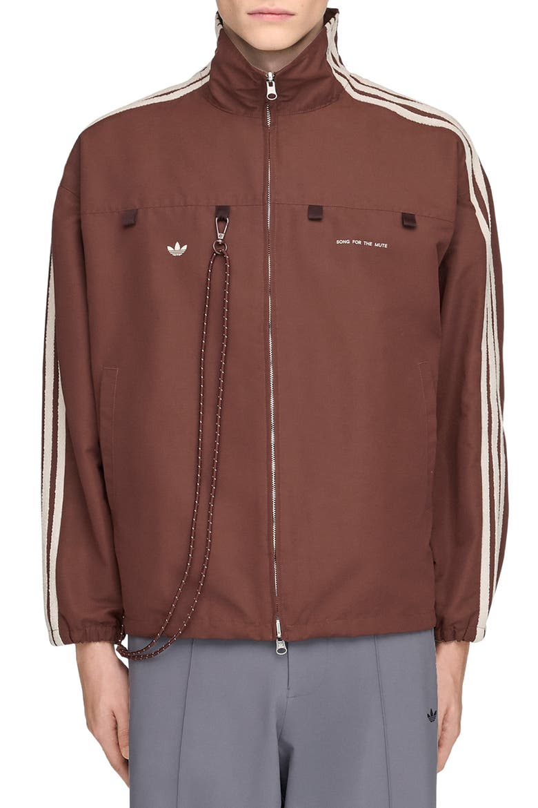 x Song for the Mute 007 Track Jacket, Main, color, AUBURN