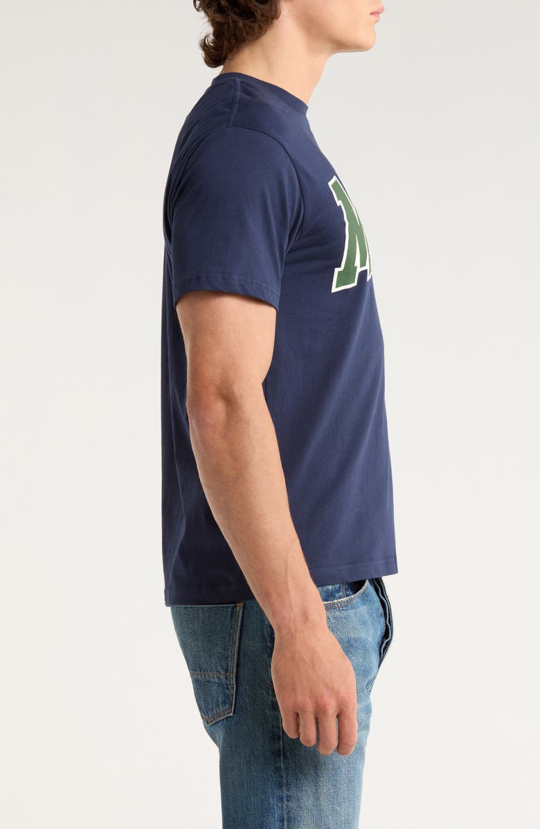 Museum of Peace & Quiet University Logo Graphic T-Shirt, Alternate, color, Navy