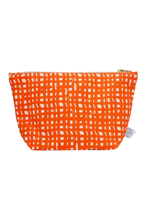 Dance Happy Ivy Cosmetic Bag In Bright Orange
