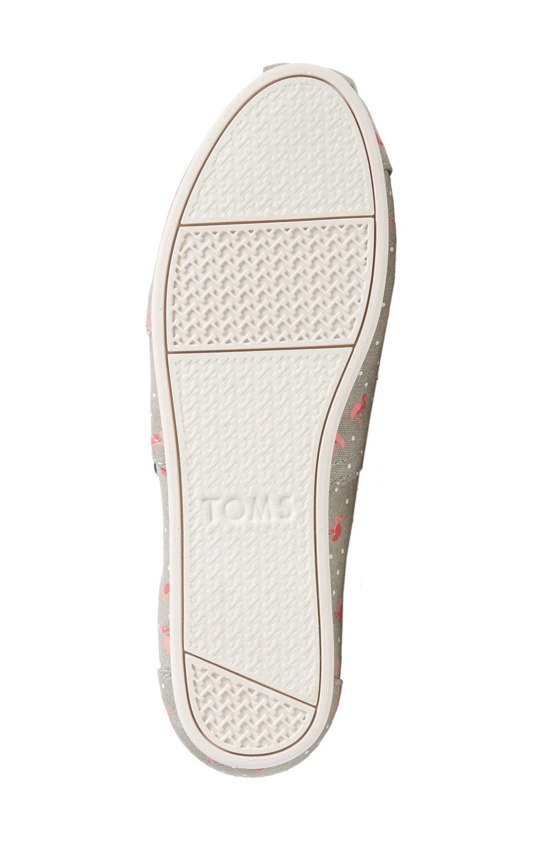 TOMS 'Classic - Flamingo' Slip-On, Alternate, color, 