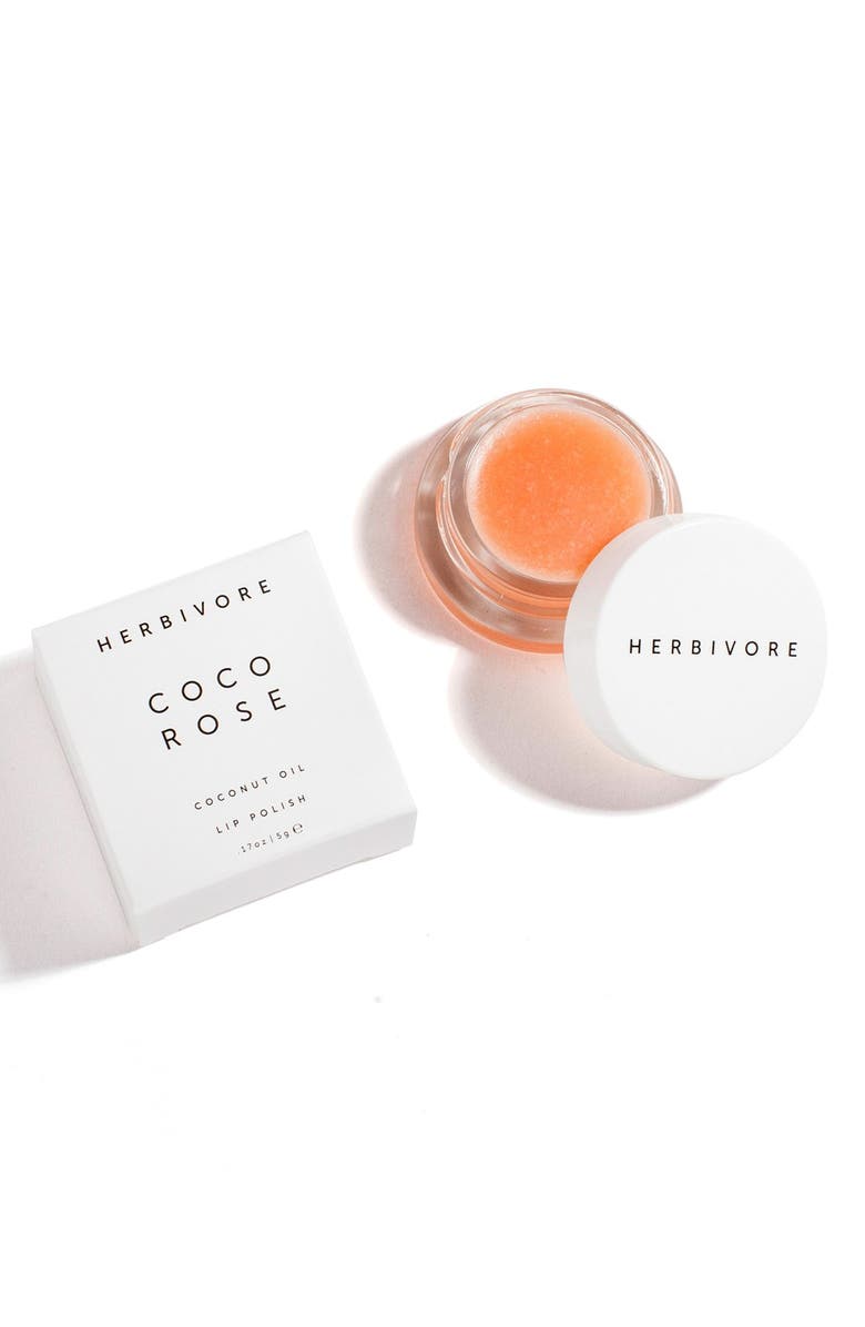 Herbivore Botanicals Coco Rose Lip Polish Scrub, Alternate, color,
