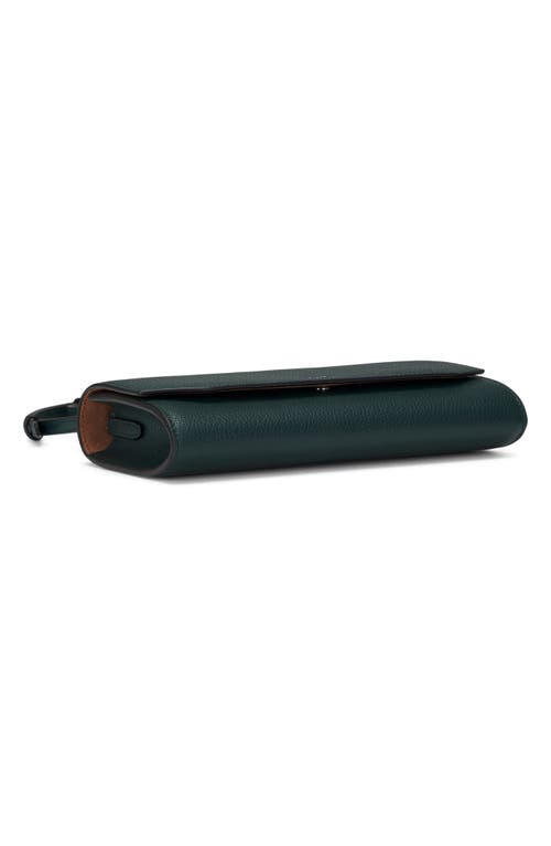 Oryany Mandy Leather Crossbody Wallet In Dark Green