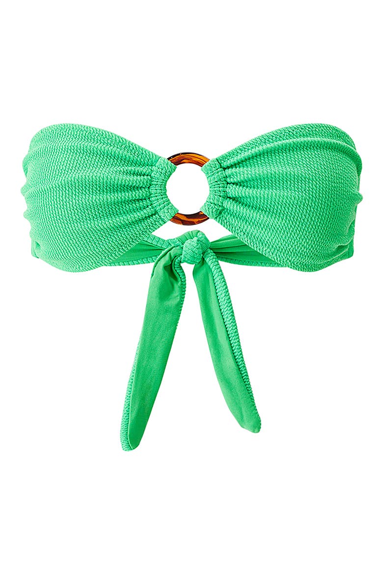 Belgium Strapless Bikini Top, Alternate, color, GREEN RIDGES