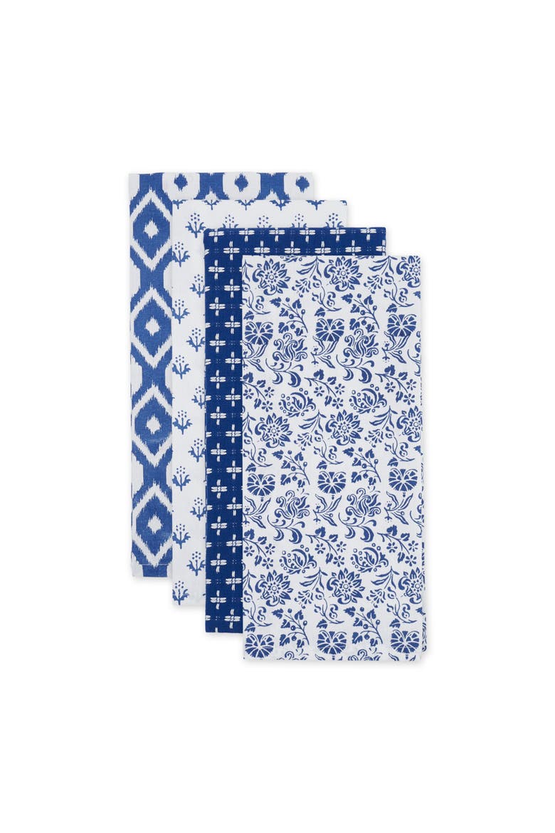 Blue Market Assorted Dishtowel Set/4, Alternate, color, Blue Market