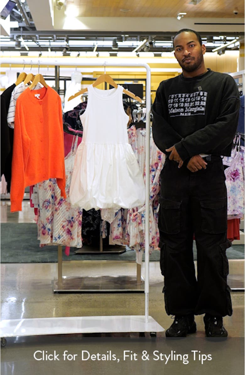 Kids' Cotton Bubble Hem Tank Dress, sales video thumbnail